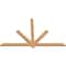 Ekena Millwork Kennewick Timber Gable Bracket, Western Red Cedar, 72"W x 45"H x 1 1/2"D x 3 1/2"F, 15/12 Pitch GBW072X45X0204KEN00SWR - alternate 2